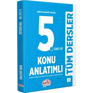 Editör Yayınları 5. Sınıf Maarif Modeli Tüm Dersler Konu Anlatımlı