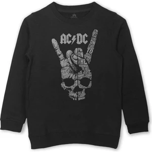 So Cool Ac Dc Hard Rock Music Müzik Baskılı Çocuk Sweatshirt Siyah Sweat
