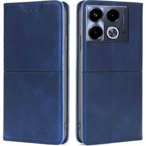 Infinix Note 40 Pu Deri Sığır Derisi Doku Telefon Kapağı Manyetik Emme (Yurt Dışından)