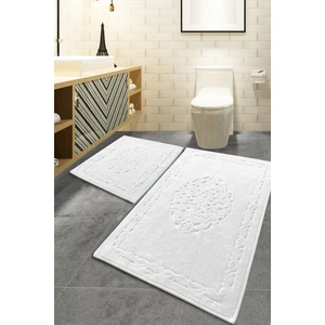 Chilai Home Elite  Ekru Cotton 2 Li Set Banyo Halısı