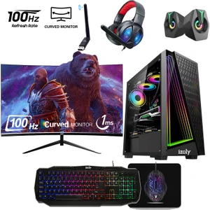 Izoly RX44 İ5-4400 16GB 512GB Sata SSD Rx 580 8gb Gddr5 24"100Hz Oyuncu Masaüstü Bilgisayarı