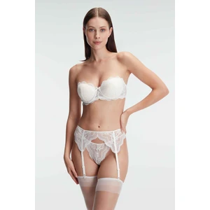 4843 Kadın Sütyen Jartiyer String ve Çorap Takım