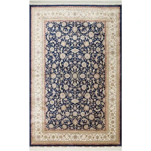 Eko Halı Isfahan Isf 03 Navy Cream Klasik Desenli Yüksek Kalite Sık Dokuma Makine Halısı