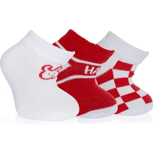 Tavşan Desenli Unisex 3'lü Bilek Çorap Unisex