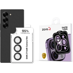 Galaxy Z Fold 6 Zore Cl-11 Safir Parmak Izi Bırakmayan Anti-Reflective Kamera Lens Koruyucu