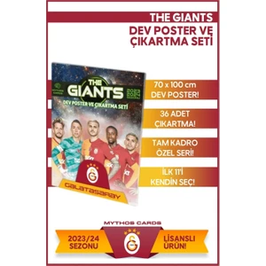 Mythos Cards Galatasaray - The Gıants Dev Poster ve Çıkartma Seti