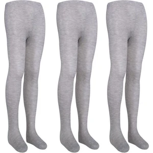 Çocuk 3lü Pamuklu Külotlu Çorap Gri ONL-02623