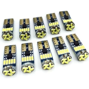 W5W T10 Dipsiz LED Tavan Park Plaka Ampulü (10 Adet )