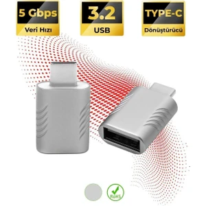 USB 3.2 To Type-C Dönüştürücü Yüksek Hızlı Veri Aktarımı