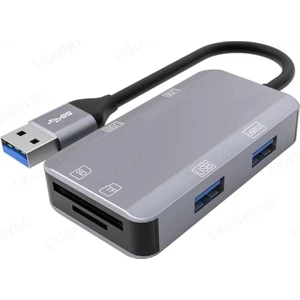 USB 3.0 4 Port Çoklayıcı-Microsd-Sd Kart Okuyucu