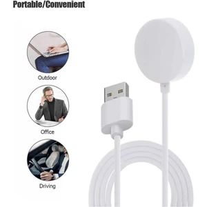 Cover Center Samsung Galaxy Watch 4 40 44MM Uyumlu Şarj Kablosu Manyetik Akıllı Saat Şarj Aleti