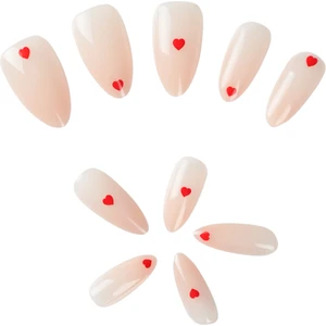 Pop Beauty Takma Tırnak Seti Zararsız Yapıştırıcı ile 24 Adet Farklı Desenli Tırnak