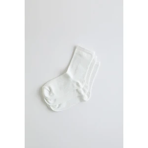 Bony Socks Çocuk 3 Lü Paket Soket Çorap Beyaz