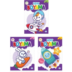Uzay Boyama Seti 3 Kitap