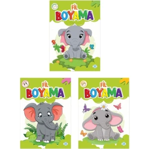 Fil Boyama Seti 3 Kitap