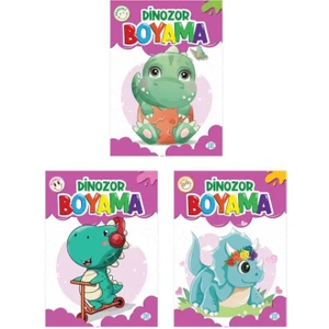 Dinozor Boyama Seti 3 Kitap