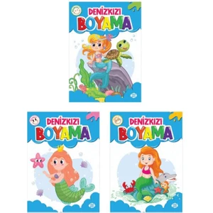 Denizkızı Boyama Seti 3 Kitap