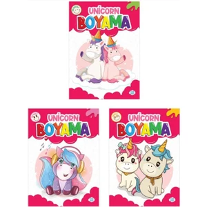 Unicorn Boyama Seti 3 Kitap