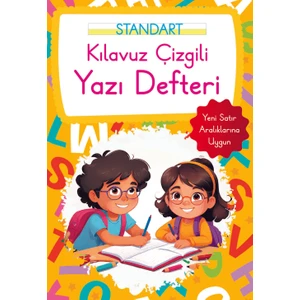 Kılavuz Çizgili Yazı Defteri Küçük Boy - Turuncu