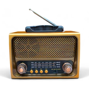 Royal Trend Nostalji Eskitme Radyo Solar Panelli 3 Bant Özellikli Nostaljik Radyo