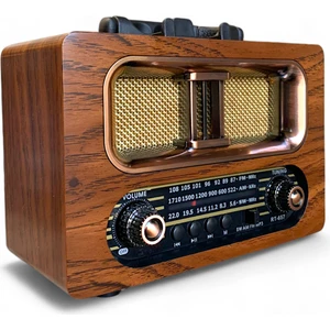 Royal Trend Nostalji Eskitme Görünüm Radyo Bluetooth Özellikli Nostaljik Radyo