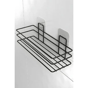 Yapışkanlı Banyo Şampuanlık Siyah Yapışkanlı