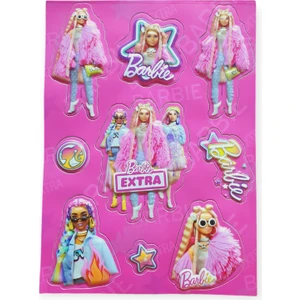 Barbie Extra Lisanslı Kabartmalı Sticker Seti