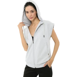 Impact Kolsuz Kapüşonlu Kadın Sweatshirt Gri