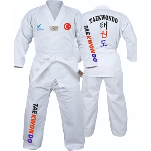Acemi Beyaz Yaka Taekwondo Elbisesi Dobok