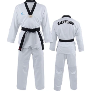 Siyah Yaka Taekwondo Elbisesi Dobok Tekvando Elbisesi
