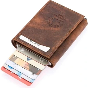 West Polo Hakiki Deri Mekanizmalı Cüzdan