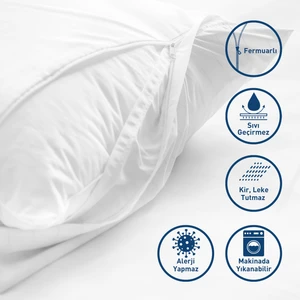 Mattdress Yastık Alezi 2'li Leke Tutmaz Fermuarlı 50X70CM