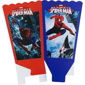Ngüzel Party Örümcek Adam Mısır, Cips Kutusu (Spiderman Popcorn) 8'li