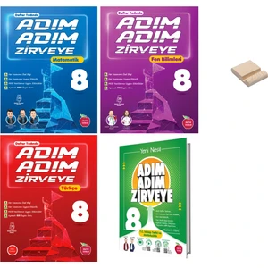 Newton Yayınları LGS 8. Sınıf Adım Adım Matematik – Fen Bilimleri - Türkçe ve T.C. İnkılap Tarihi ve Atatürkçülük Konu Anlatımlı 4'lü Set