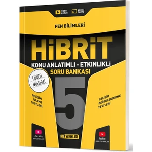 Hız Yayınları 2025 5. Sınıf Fen Bilimleri Hibrit - Konu Anlatımlı Soru Bankası