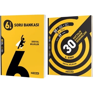 Hız Yayınları 2025 6. Sınıf Sosyal Bilgiler Soru Bankası - 36 Haftalık Deneme Seti 2 Kitap