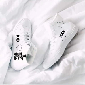 Lias Shoes Siyah Palyaço Baskılı Çocuk Spor Ayakkabı Sneaker