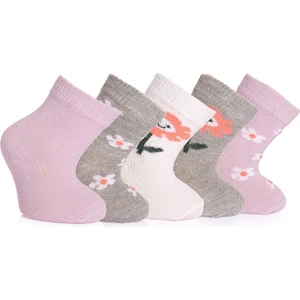 HelloBaby Kız 5'li Soket Çorap Kız Bebek