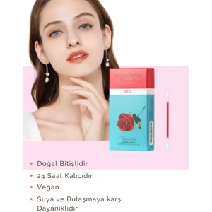 Kırmızı Ruj Çubukları Tattoo Lipstick 24 Saat Kalıcı 20 Adet
