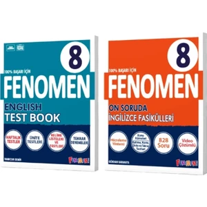 FENOMEN YAYINLARI 8. SINIF İngilizce Soru Bankası +On Soruda İngilizce Fasikülleri (4 Fasikül)