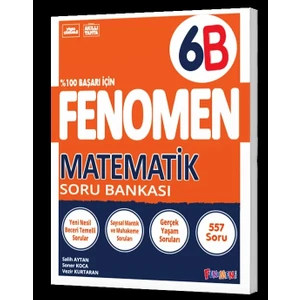 Fenomen Yayıncılık 6 Matematik B Soru Bankası
