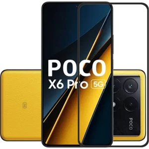 Poco X6 Pro 5g Uyumlu Tam Kapatan Tamperli Cam Ekran Koruyucu Kırılmaz Cam