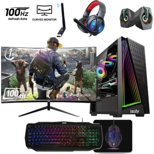 Izoly FX60 İ5-4400 16GB 512GB Sata SSD Rx 550 4gb Gddr5 24"100Hz Oyuncu Masaüstü Bilgisayarı