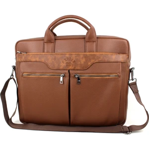 Derise club Taba Renk Unisex Çok Cepli 15,6 İnç Omuz Askılı Evrak Ve Laptop Çantası