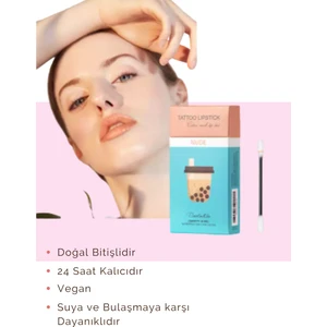 Nude Ruj Çubukları Tattoo Lipstick 24 Saat Kalıcı 20 Adet