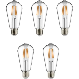 5 Adet K2 6W E27 2700K Sarı Işık Flamanlı Rustik LED Ampul KES505
