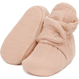 Ella Bonna Müslin Bebek Patiği, Organik Pamuk, Yenidoğan Pandufu, Bej