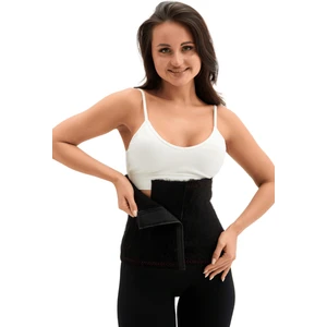 Siyah Cırtlı  Termal Yün Bel Korse - Isıtır - Sıcak Tutar -  Destekleyici