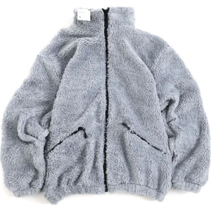 Fifty Color Peluş Wellsoft Dik Yaka Cepleri Fermuarlı Oversize Kesim Peluş Ceket