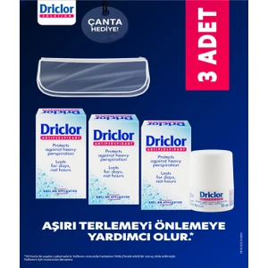 Aşırı Terleme Önleyici Antiperspirant Roll-On 20ml X3 + Çanta Hediye